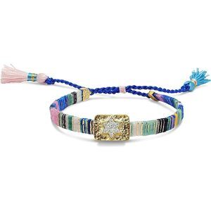 - Handmade Star Of David Bracelet, 14K Gold Plated Charm, Bat Mitzvah Gift,